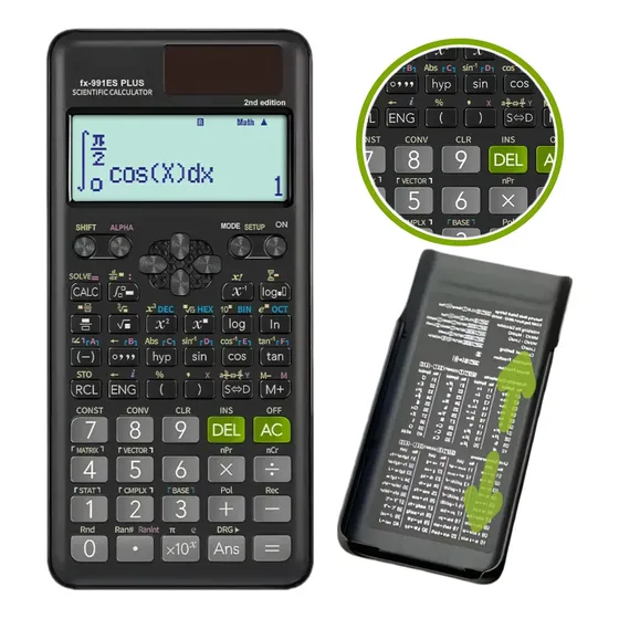 Calculadora Científica 417 Funções Escolar Para Prova