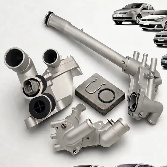 Cavalete Válvula Termostática Completa Aluminio Gol G5g6 Fox