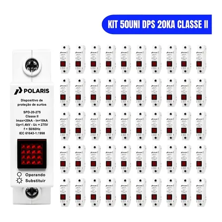 Dps Protetor De Surto Classe 2 1p 20ka 275v 50unid