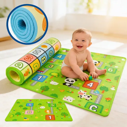 Tapete Interativo Térmico Tatame Infantil Educativo Bebê