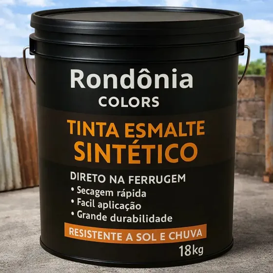 Tinta Esmalte Aplicação Direto Na Ferrugem 18l Varias Cores