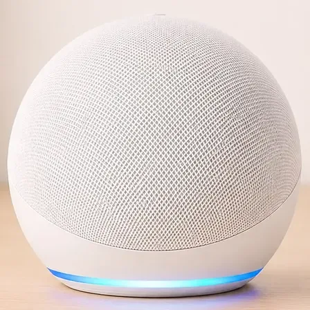 Alaxe Caixa De Som Inteligente Comando Voz Portátil Bluetoot Branco