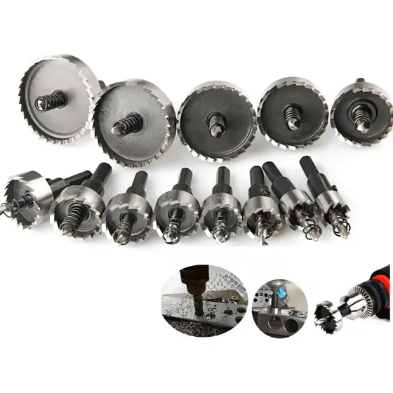 Kit 13 Brocas Serra Copo Aço Ferro Alumínio Etc 16 - 53mm
