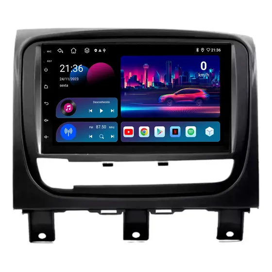 Multimidia Strada 13/19 7p 32gb Android Auto Carplay + Ré