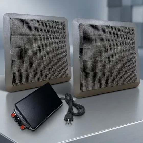 Kit Som Ambiente Jbl Bluetooth Arandela Preta Jbl 6co3q 280w Preto 280 W 127/220v
