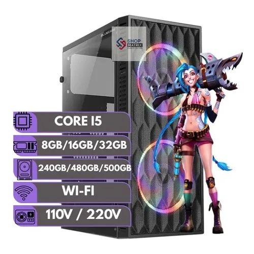 Pc Cpu Gamer Intel Core I5 3.5ghz Turbo + Wifi 500 Gb 16 Gb Intel Hd Graphics 4600
