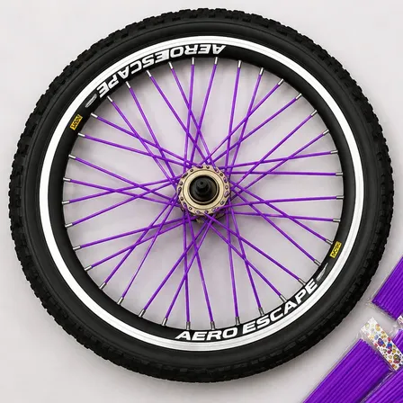 Capa De Raio Para Bike Moto Cadeira De Rodas Bicicleta 72 Un Roxo