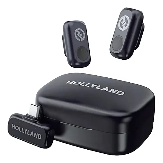 Microfone Hollyland Lark A1 Usb-c Sem Fio Preto Preto