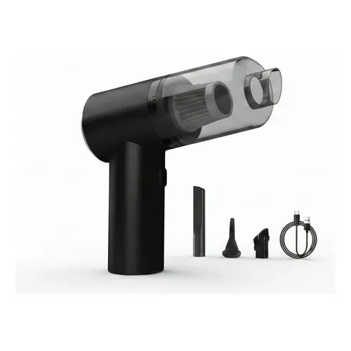 Mini Aspirador Portátil 120w Sem Fio 3 Em 1 Filtro Hepa Usb Preto 5v