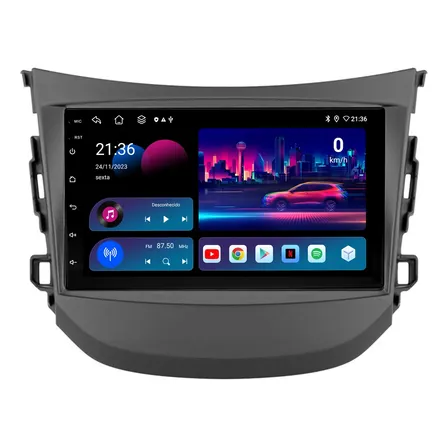 Multimidia Hb20 12/19 7p 2gb 32gb Android Auto Carplay + Ré Preto