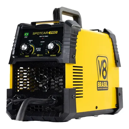 Repuxadeira Spotcar Pró 220v 60hz Monofásica - V8 Brasil Amarelo 220v