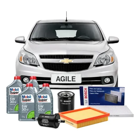 Kit Revisao 10 Mil Km Agile - 1.4 8v - 102 Cv - Flex Power -