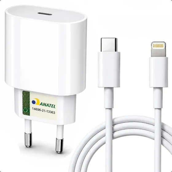 Carregador Turbo 30w Para iPhone 8 X Xr 11 12 13 14 Pro Max