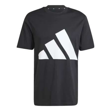 Camiseta Masculino Logotipo Essentials Grande adidas Preto Caveirão M Liso