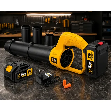 Soprador De Folhas Turbo Profissional Bateria 21v 4000mah Amarelo 127/220v Amarelo 127/220v