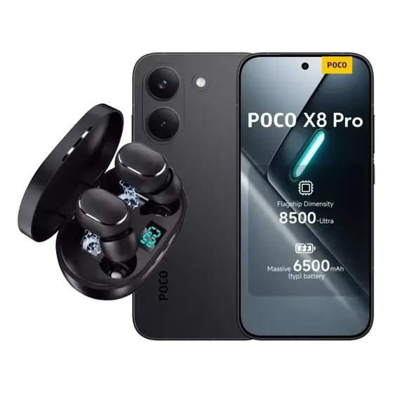 Xiaomi Poco X8 Pro 12ram 512gb Preto Global + Brinde Fone