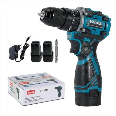 Parafusadeira Furadeira De Impacto 2.0ah 2 Bateria 16.8v Azul-petróleo 127/220v 60