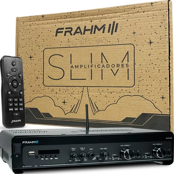 Amplificador Frahm Slim 4100 G5 2 Ambientes Bluetooth