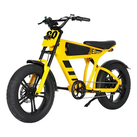 Ft03-z Bicicletas Elétricas Lito 1000w 48v 18ah Lítio 32km/h Amarelo