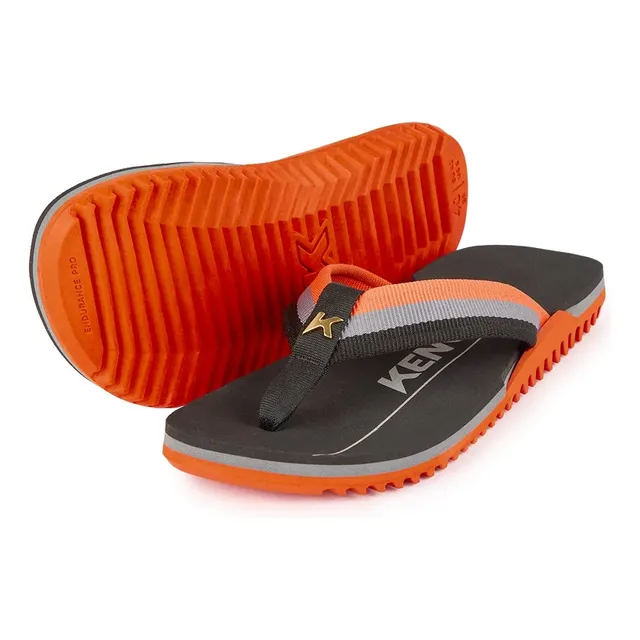 Sandália Kenner Unissex Nk6 Pro Laranja K/cinza/preto Liso 43
