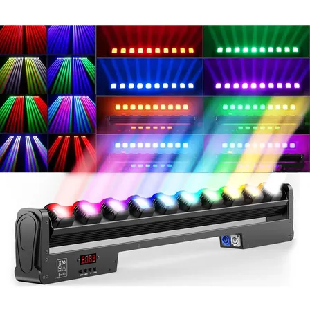 Ribalta Beam Moving Head Colorida 10x40w Rgbw Leds 4in1 Dmx
