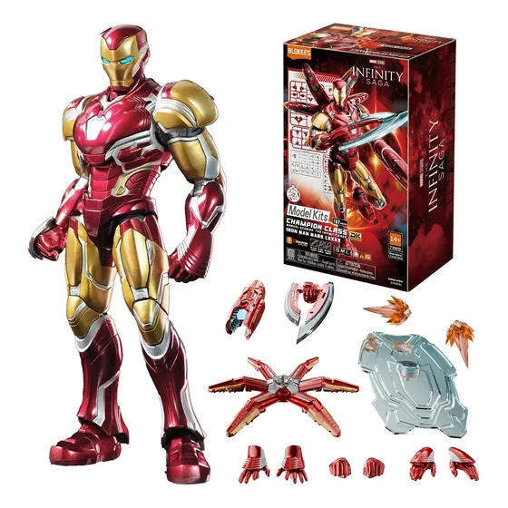 Boneco Homem De Ferro Blokees Marvel Mark 85 Colecionável