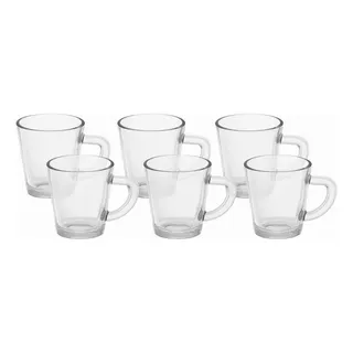 Kit 24 Xícaras De Vidro De 70 Ml Resistentes Café Chá