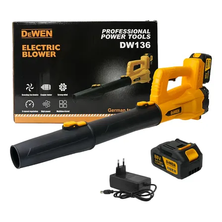 Soprador Profissional À Bateria 60000rpm 88v Dewen Amarelo 127/220v