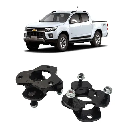 Calço Lift Elevar Dianteira Reforçado Todas Medidas Modelos Preto S10 Todas 3.5cm