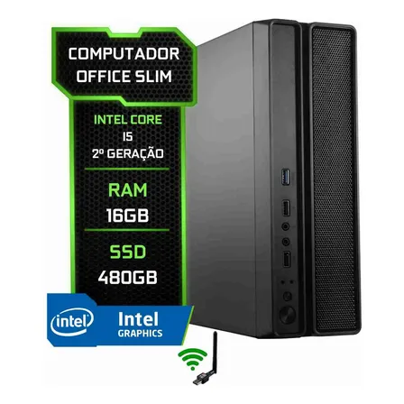 Pc Office Slim Intel Core I5, 16gb Ram, Ssd 480gb, Video 1gb 16 Gb
