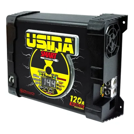 Fonte Carregador Usina 120a Connect Bivolt Automático Preto