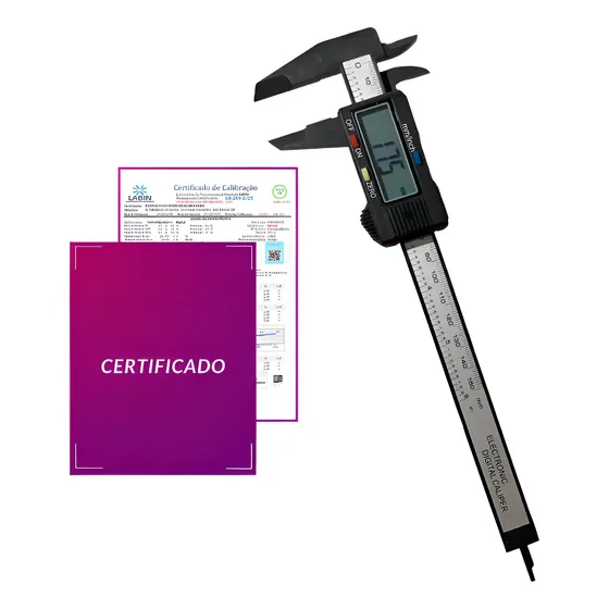 Paquímetro Digital 150mm C/ Certificado De Calibração