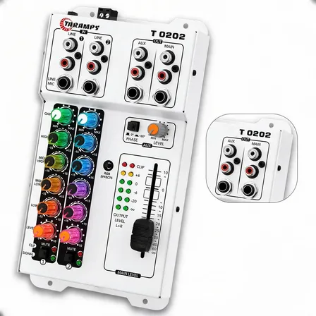 Mesa De Som Automotiva Taramps T0202 Multicolor 2 Entradas 127/220v