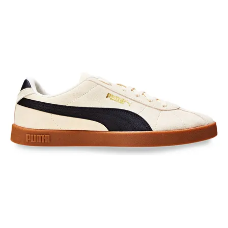 Tênis Masculino E Feminino Club Ii Puma Alpine Snow-puma Black-puma Gold Geométrico 39 Br