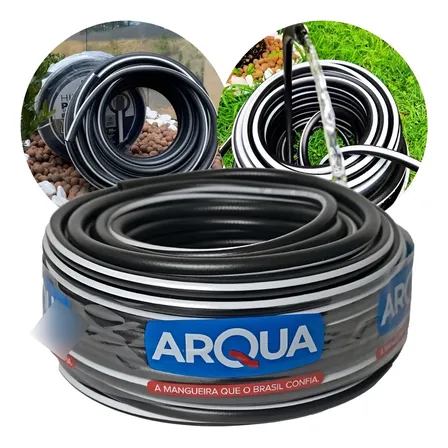 Mangueira De Jardim Alta Pressão Pt300 1/2'' - 30m Arqua Preto
