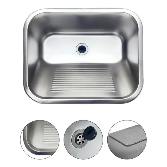 Tanque Lavanderia Aço Inox 55x45cm
