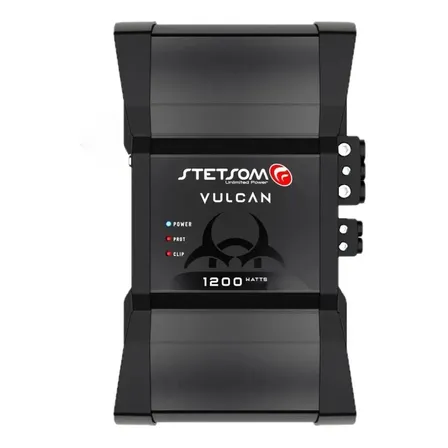 Módulo Stetsom Vulcan 1200 2 Ohms Rms 1 Canal Preto