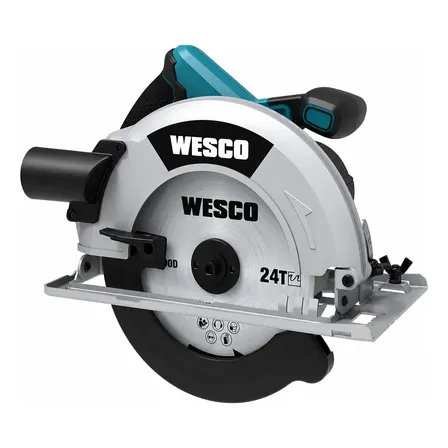 Serra Circular Eletrica 1400w Ws3455 Wesco Azul 110v