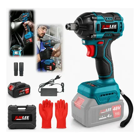 Chave De Impacto A Bateria 48v Bivolt Brushless Profissional