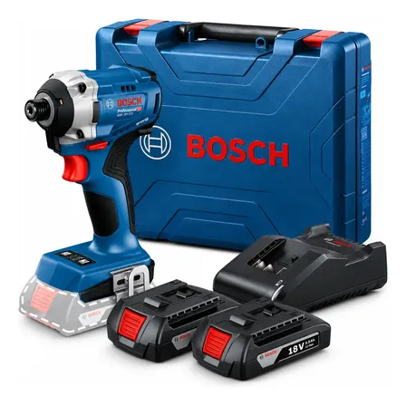 Parafusadeira Impacto Gdr 18v-215 Bosch Brushless C/ Bateria Bivolt