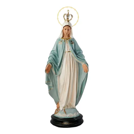 Imagem Nsra Graças Ed Especial 60cm Resina Artesanato Costa Azul