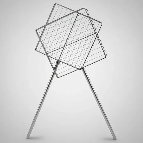 Par De Liras Totalmente Inox 304 Corte Massa Queijo 35x35 Cm