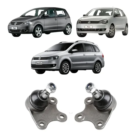 Kit 02 Pivô Bandeja Dianteiro Dir/esq Vw Fox Polo Spacefox