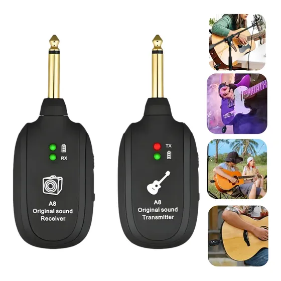 Transmissor Receptor P10 Sem Fio Para Guitarra Baixo Violão