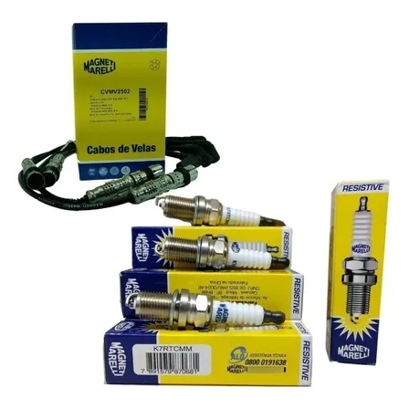 Kit Cabo E Velas Fox Gol Polo Spacefox Voyage 1.0 1.6 Ea111 Preto