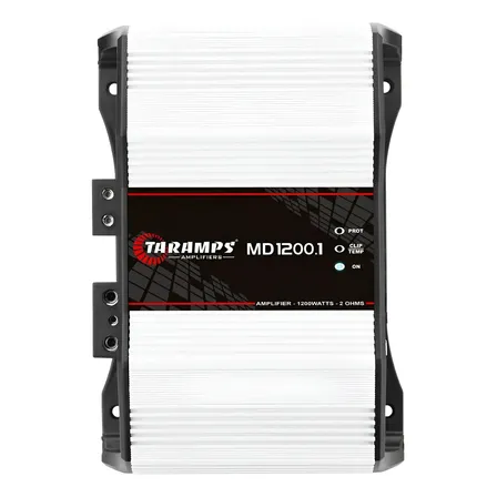 Módulo Digital 2 Ohms Mono Taramps Md-1200.1 Com Bass Boost Branco