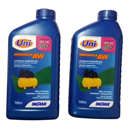 2 Unidades Óleo Aw150 P/ Compressor De Ar Comprimido 1l