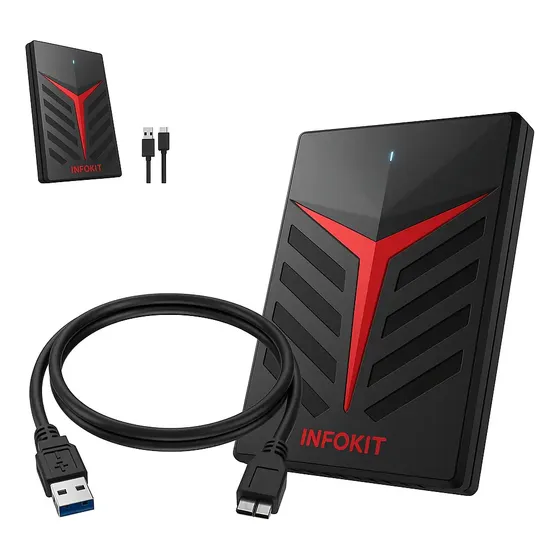 Hd Externo Infokit 1tb Usb 3.0 Ideal Para Fotos E Vídeos