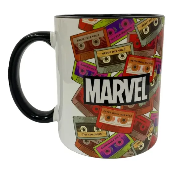 Caneca Groot Marvel 300ml Preta Disney Preto