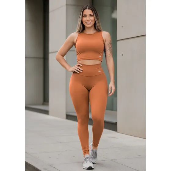 Conjunto Blackout Zero Transparência Legging E Cropped Suple